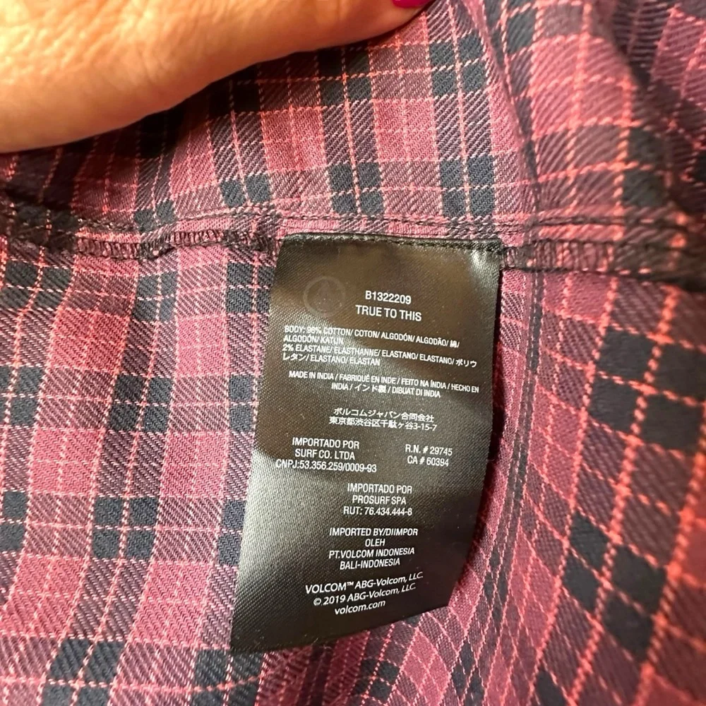 Volcom Plaid‎ Dress Size 8 Adjustable Straps